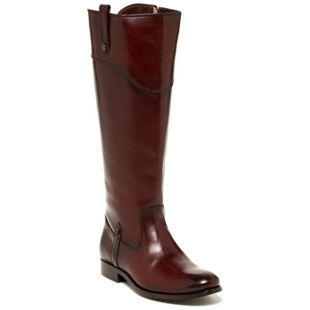 FRYE Melissa Tab Leather Riding Equestrian Boots SIZE 8.5